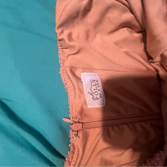 Oh Polly Pink Maxi Skirt with Embellishments - Picture 4 of 4